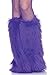 Leg Avenue Women's Furry Festival Leg Warmers, Purple, One Size