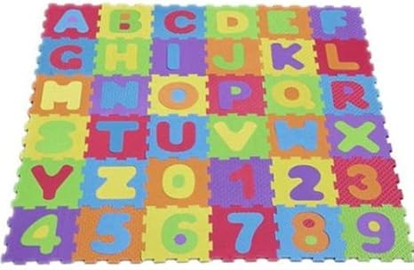 foam letters and numbers mat