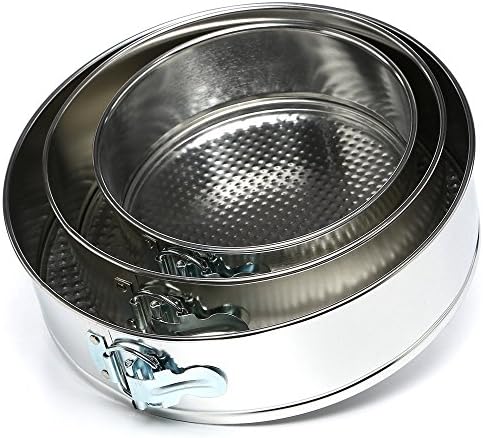 Set of 3 Mini Springform Cake Pan Set Baking Kitchen Bakeware Cheesecake