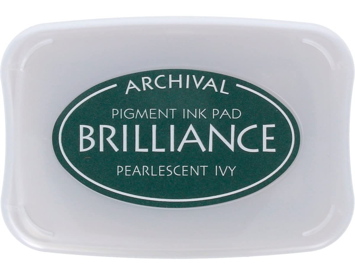 Tsukineko Brilliance Pearlescent Pad, Ivy Ink