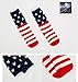 Efanr Kids USA Flag Socks Casual Crew Fashionable Cotton Striped and Star Socks (1~3 years old)