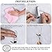 HOMEIDEAS Bathroom 3M Self Adhesive Hook for Towel and Robe,Decorative Wall Adhesive Hooks for Home Kitchen Coats Hats Keys,Brushed Stainless Steel,Pack of 6