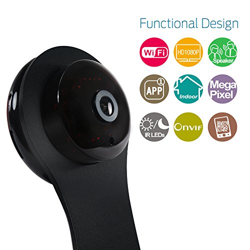 KGUARD Security QRC601 Wireless Cube IP Camera, 1080P, Black Pricepulse