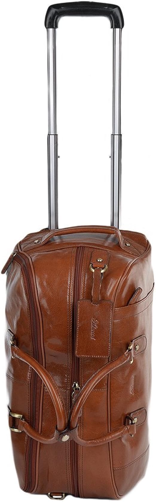 Ashwood Leather Wheeled Holdall Chestnut Albert Amazon.co.uk Clothing