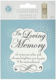 Darice VL5880, In Loving Memory Candle Decal 3-Inch-by-3-1/2-Inch