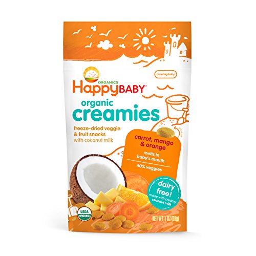 Happy Baby Organic Creamies Freeze-Dried Veggie Fruit Snacks
