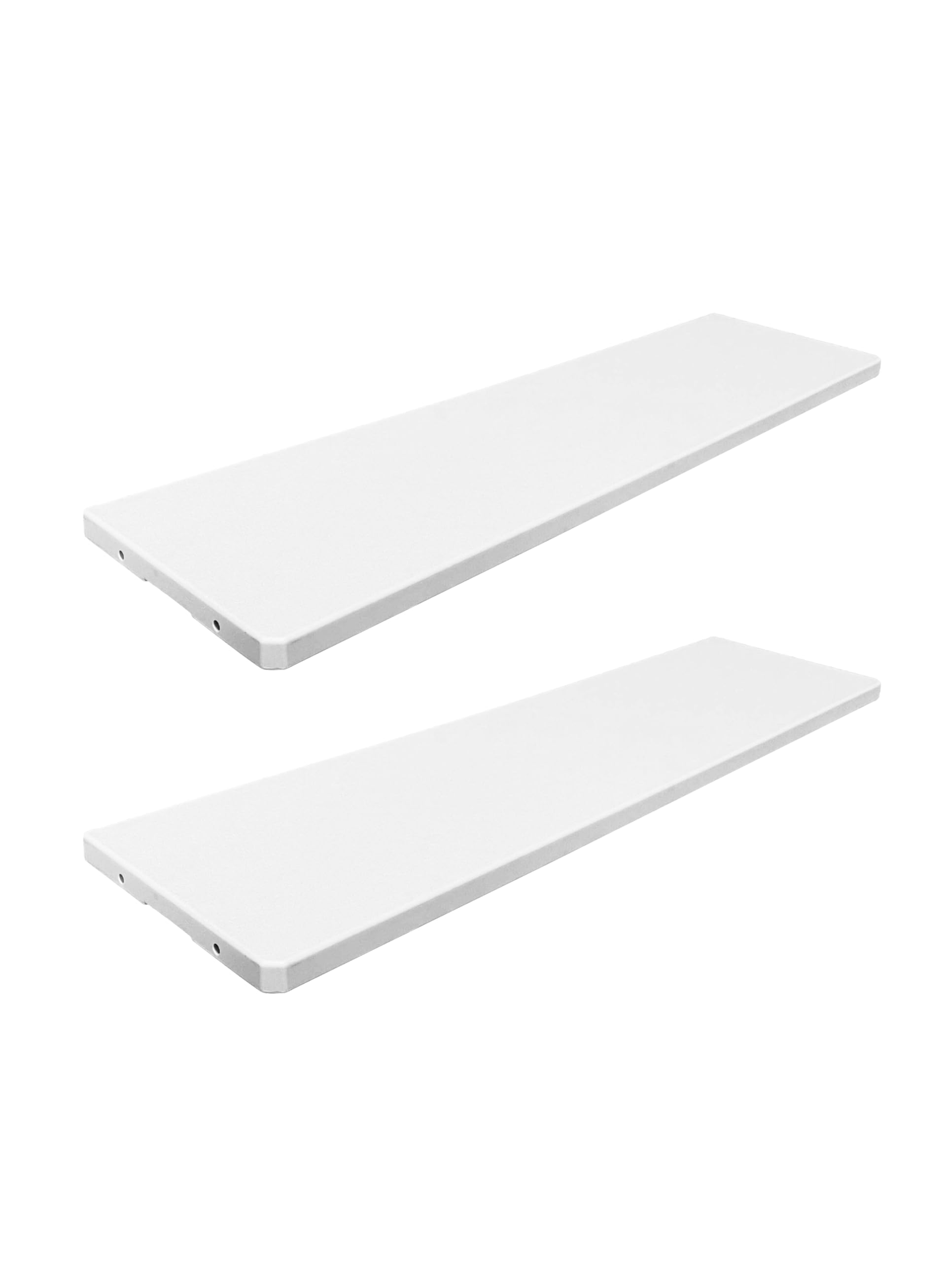 Photo 1 of EHHLY 35 Cuft Outdoor Storage Shed Shelf, Outdoor Storage Cabinet Shelves for 4x2.5 Ft Shed, Horizontal Resin Storage Shed Accessories, White