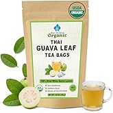 Organic Thai White Guava Leaf Herbal Tea Bags | Premium, Caffeine-Free, Rich in Antioxidants | 40 Count Tea Bags