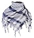 Tapp Collections Premium Shemagh Head Neck Scarf - Denim/White