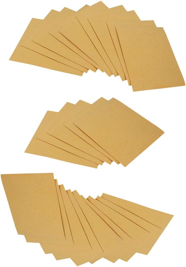 80 Grit Glass Paper Medium Sanding Sheets 5X 280MMx230MM Amazon.co.uk DIY & Tools