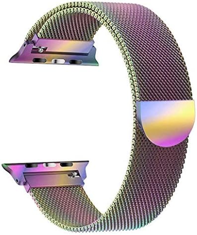 BarRan Compatible Apple Watch Band 38mm 40mm, Stainless Steel Milanese Loop Replacement Strap with Magnetic Closure iWatch Series 4 3 2 1 Sports (38mm/40mm)
