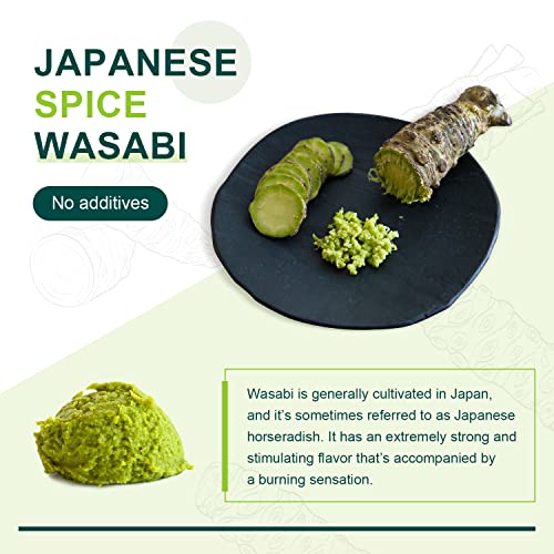 Soeos Premium Wasabi Powder 8oz (227g), with Real Wasabi, Grade AAA