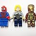 MadeinUSA 10 Mini Super Heroes Avengers Figures | Bonus Draw String Bag Included