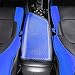 BeHave Autos CHR Armrest Cover Carbon Fiber Pattern Armrest Box Cover fit for Toyota CHR 2017-2024 Central Console Armrest Box, Blue Carbon Fiber Pattern with Black Stitches