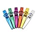 COCODE Set of 6 Colors Metal Kazoo Musical Instruments Good Companion for A Guitar Ukulele Great Gift for Kids Music Lovers