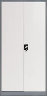 Workplace Depot Steel Storage Cabinet 1850mm Grey 4 Shelves Lockable view 3