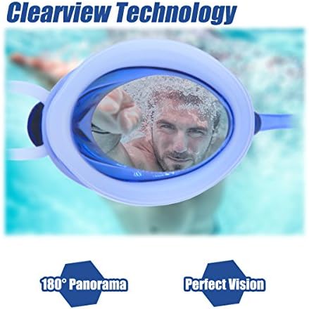 Vetoky Swimming Goggles Mirrored Swim Goggle Anti Fog UV Protection No Leaking Comfortable for Kids Girls Boys Adults Women Men - Swim Like A Pro