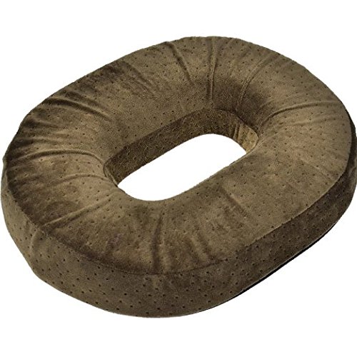 CTKcom Treatment Donut Tailbone Cushion -- Prostate Cushion, Pregnancy Cushion -- for Posture Corrector, Tailbone Back Pain (Brown)