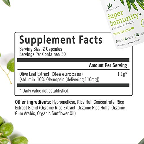 Wellgrove Super Immunity Olive Leaf Extract Blood Pressure Support