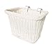 Colorbasket Adult Front Handlebar Rectangle Bike Basket (White)