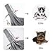 TOMKAS Dog Sling Carrier for Small Dogs Puppy Carrier for Small Dogs (Black, Double Adjustable Buckle for 3-10 lbs)