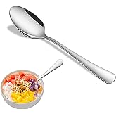 8-Piece 6.7 Inches Stainless Steel Tea Spoon,Durable Dishwasher Safe Teaspoons,Silverware Dessert Spoons For Kitchen,Small Spoons For Restaurant,Hotel
