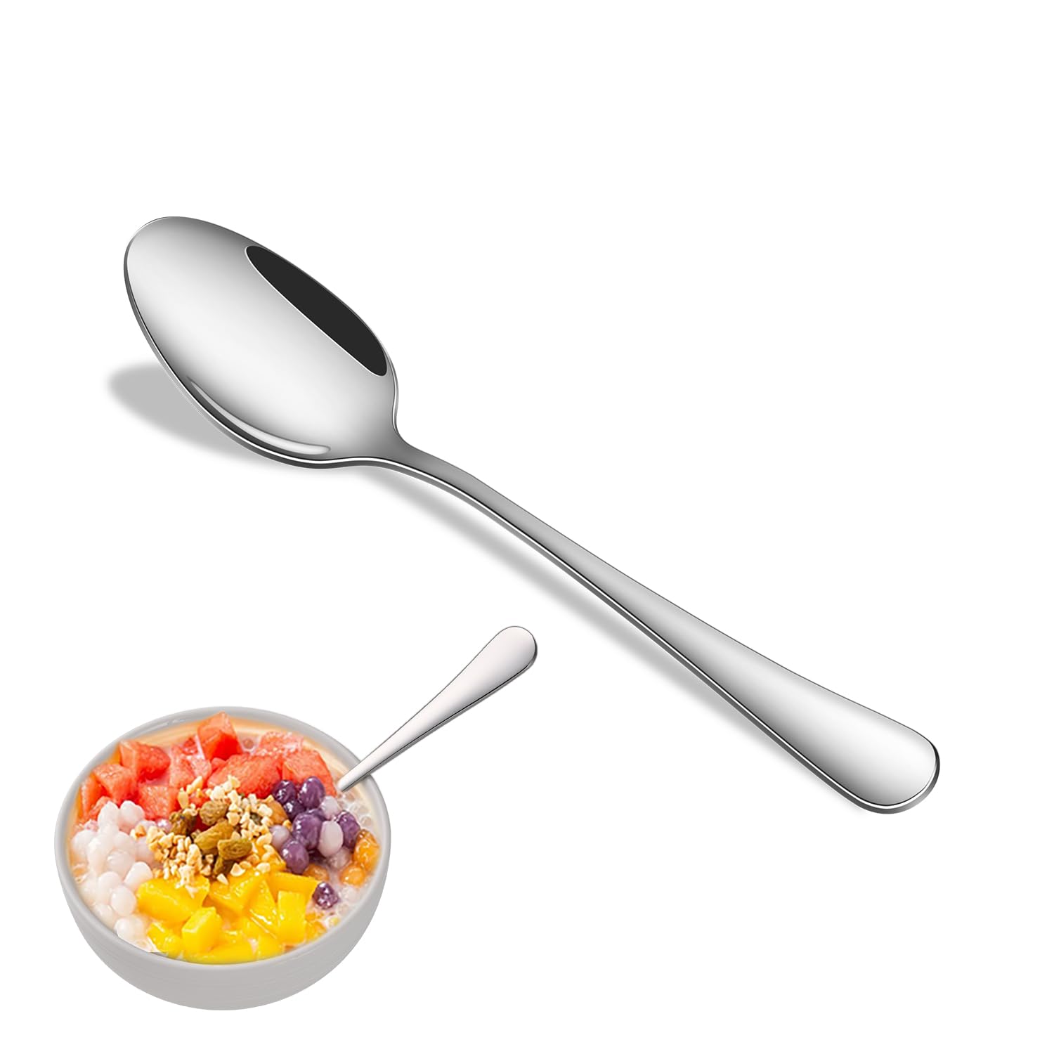 Photo 1 of 8-Piece 6.7 Inches Stainless Steel Salad Fork, Durable Dishwasher Safe Forks, Silverware Dessert Forks, Small Forks For Restaurant, Hotel