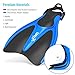 COPOZZ F2 Short Snorkeling Swim Fins with Mesh Bag