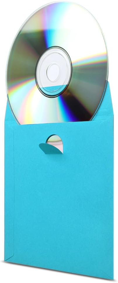 Flexzion DVD CD Sleeves 100 Pack, Premium Paper CD Sleeves for Blank CDs for Burning Music Movie Video Game Disc - Image 4