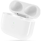 Wireless Charging Case Replacement with AirPods 3rd Gen, Only Compatible with AirPod 3rd Generation Charger Cases, with Blue-Tooth Pairing Sync Button & L-Port, White (No Earbuds)