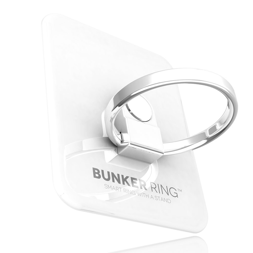 i&PLUS BUNKER RING 3 バンカーリング iPhone/iPad/iPod/Galaxy/Xperia/スマートフォン・タブレットPCを指1本で保持・落下防止・スタンド(ホワイト) BUN3WH商品画像