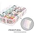 OffKits Tape Jewelry Makeup Markers Storage Box Organizer Divider Closet Container, Ziploc Weather Shield Case, 15 Square, 45 rolls 2 Inches Diameter Tape Compatible, Clear