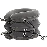 OasisSpace Medical Grade Cervical Neck Traction Device,Inflatable Adjustable Isolated Air Bag Head Shoulder Massager Pain Relief