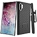Galaxy Note 10 Plus Case Holster, Oleaders Full Body Belt Clip Holster Shockproof with Kickstand Back Cover Thin Protective Case for Galaxy Note 10 Plus- Black