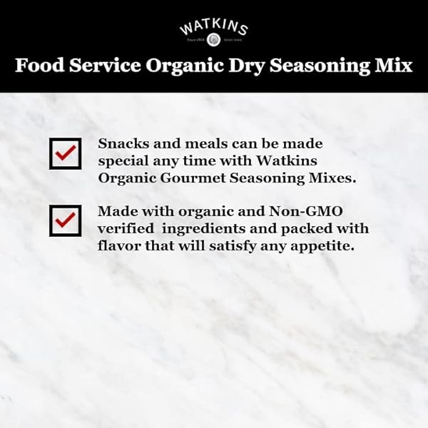 WATKINS ORGANIC TACO SEASONING, 7.7 OZ, 1-PACK