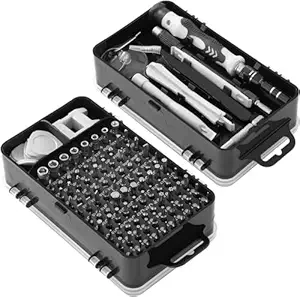 Zaptec 115 in 1 Magnetic Screwdriver Set Suitable for Repair of Phones Laptops iPhone iPad Cameras Glasses Watches, All Small Electronics & DIY Projects