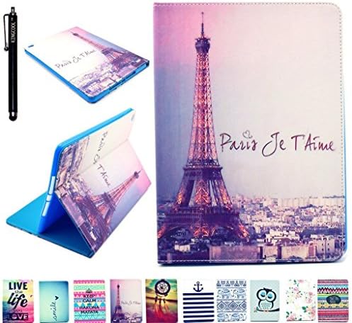 iPad Mini 4 Case KINGCOOL(TM) Eiffel Tower Printed Premium PU Leather Wallet Case with Stand Flip Cover for Apple Apple iPad Mini 4