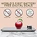 Ellessi Food Weight Scale. Battery Free Digital Kitchen Scales 11lb 5kg. Stainless Steel Macro Scale