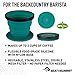 Sea to Summit X-Brew Collapsible Camping Coffee Dripper with Reusable Steel Filter, Pacific Blue