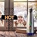 LLL-LIVE.LONG.LIFE Stainless Steel Water Bottle -Thermos Vacuum Insulated Triple-Wall,Ice Cold 40 Hours! New Technology - 17 Ounce with Leak Resistant,Multicolored