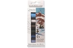 Sennelier Extra-Soft Half Pastel 6 Stick Set, Set of 6, Winter