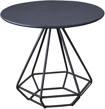 Amazon Com Small Side Table Coffee Table Home And Office Modern Decorative Side Table Black Size 60cm Furniture Decor