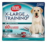 Simple Solution Extra Large Dog Training and Puppy Pads, Extra Large - 50-Count