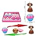 Evursua 2 Pack Scented Cupcake Dolls Toys with Surprise,Reversible Cake Transform to Mini Princess Doll (2 Pack)
