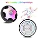 Hobbylane Hover Soccer Ball Kids Electric Football, Size 4 Disc Ball With LED Lights Foam Bumpers Indoors Outdoors Training Football with Parents Game As Hockey Ball Gliding Ball Kicking Play Ball