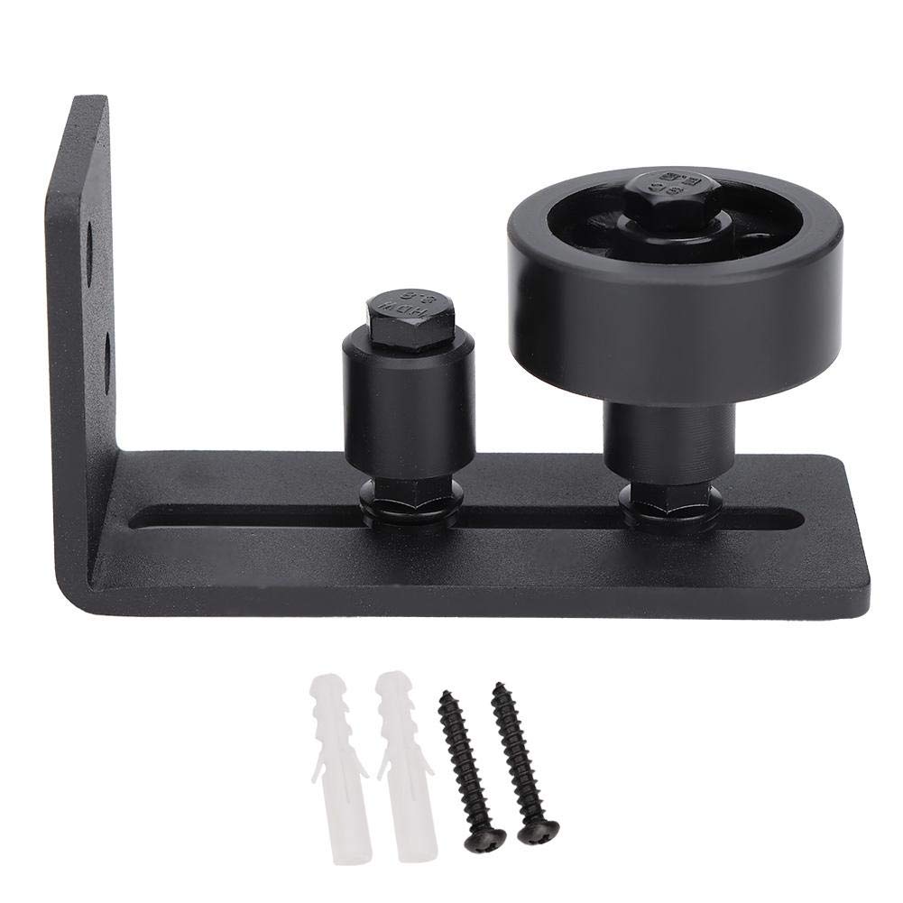 Barn Door Floor Guide Stay Roller Adjustable Carbon Steel Floor Guide for Sliding Barn Door(Double Roller)