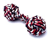 Mary & Kate Pets JUMBO CHEW KNOTS DOG TOY - Nearly Indestructible Rope - AGGRESSIVE CHEWERS - Big Chewing Knots for Puppies - EXTRA DURABLE - 100% Cotton - WASHABLE (X-Large, Blue Red)