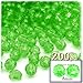 The Crafts Outlet 200pc Faceted Plastic Transparent Beads Round 8mm Clear Beads