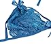 FENTI Women's Bridal Lingerie Sexy Strappy Lace Halter Bra Brazilian Panty Set,S/M: Cup A-B, Bust32-36,Blue