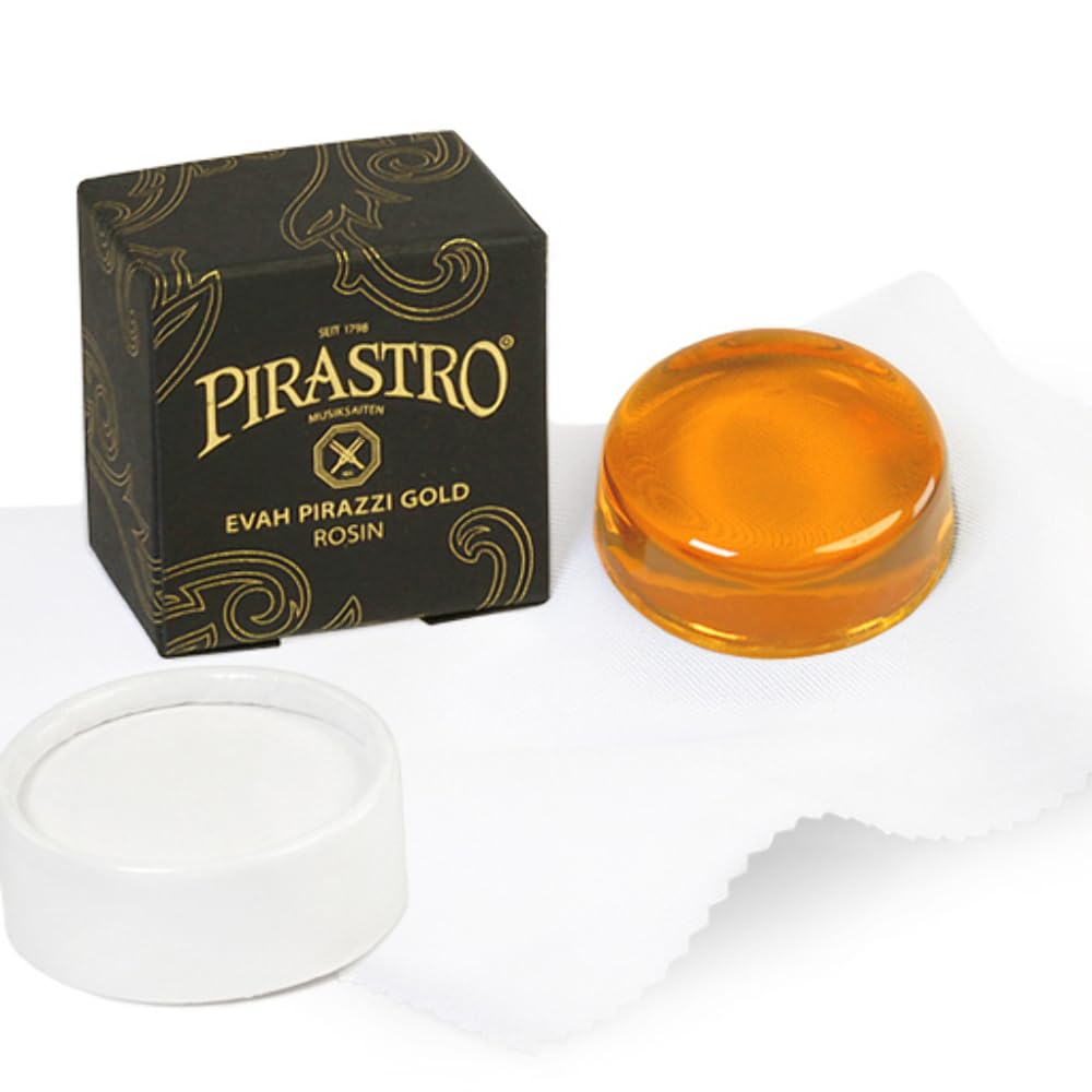 Pirastro Eva-3173 Violin Rosin Evah Pirazzi Gold, Handcrafted Quality for Professional and Student Violin Players, Premium Rosin Made with Natural Resin for Musicians